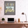 thumbnail image 3 of Stupell Industries Cat Hair is My Glitter Quote Feline Pet Polka Dot Comedy Canvas Wall Art Design by Gigi Louise, 36" x 48", 3 of 6