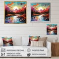 thumbnail image 4 of Designart "Horizon of River Mountains under a Colorful Sunset IV" Food & Beverage Framed Wall Art Decor - Traditional Pink Fruits Bedroom Framed Canvas Wall Art, 4 of 6