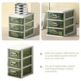 thumbnail image 6 of LEORX Durable Green Plastic Storage Box for Desktop Drawer Organization, 6 of 8