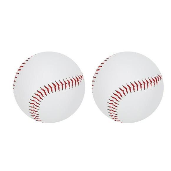 2 Pcs Remplissage Doux Pratique de Frappe Softball PU Élastique avec Base Balle Résistante pour Plusieurs Frappes