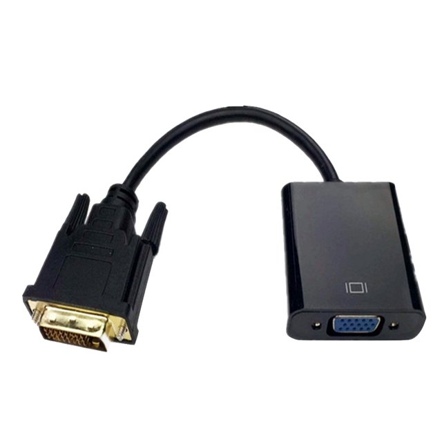 Cable adaptador DVI a VGA 1080P Cable DVI-D a VGA 24 + 1 Convertidor de video DVI macho de 25 pines a VGA hembra de 15 pines Inevent DN1388-00