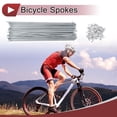 thumbnail image 2 of 48 Set 10G Radios de Bicicleta 270mm Radios de Rueda de Bicicleta Acero al Carbono Galvanizado Tono Plateado, 2 of 7