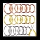 thumbnail image 1 of 18 Rollos de 420 Pies en Total de Alambre de Cobre para FabricacióN de Joyas con Alicates de Punta Fina, Alambre para Abalorios de JoyeríA, 6 TamañOs, 3 Colores, 1 of 6