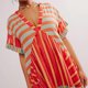 thumbnail image 3 of Vestido de Manga Corta para las Mujeres Sexy Boho Impresión de Bolsillo Vestido con Cuello en V, Vestido de Verano para las Mujeres, 3 of 6