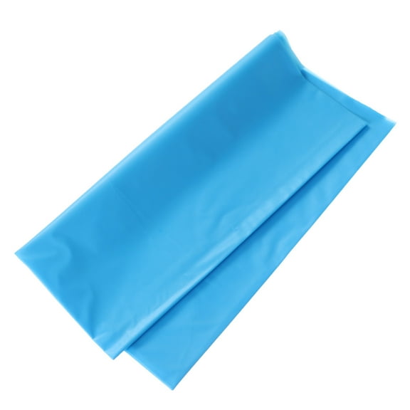 Worgeous Blue Waterproof Plastic Tablecloth for Easy Cleanup Heavy Duty PE Table Cover for Parties 137x183cm