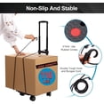 thumbnail image 2 of Tiagowell Folding Hand Truck, Lightweight Hand Truck Dolly Foldable,Luggage cart with 4 Rotate Wheels, Utility Cart with Adjustable Handle,Collapsible Dolly for Moving Travel Shopping Airport Office, 2 of 7