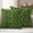 Green SpringGreen Beige, variant on Green Leaves Outdoor Waterproof Pillow Covers, Spring Abstract Retro Pastoral Plants Decorative Square Throw Pillowcase Sofa Cushion Sham for Patio/Couch/Chair, 18"x18" 2 Pack