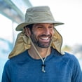 thumbnail image 4 of Panama Jack Crown Pocket Hat - Lightweight, Packable, UPF 50+ UVA/UVB Sun Protection, 2 3/4" Brim, Neck Drape Covering (Navy, Large/X-Large), 4 of 9