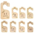 thumbnail image 1 of Lieonvis 8-Compartment Wooden Baby Closet Dividers, Rod Mount, Multi-Color, 8 Count, 1 of 8