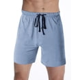 thumbnail image 1 of Hanes Mens Jersey Lounge Drawstring Shorts with Logo Waistband 2-Pack, M, 1 of 1