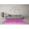 thumbnail image 3 of Ahgly Company Indoor Square Persian Pink Traditional Area Rugs, 3' Square, 3 of 4