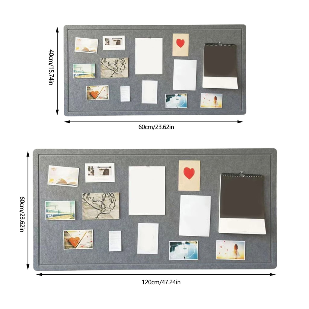 MOMOJIA User Friendly Felt Fabric Bulletin Board Peeling Stick Mounting Surfaces Suitable for Photos Note Office Home School Use