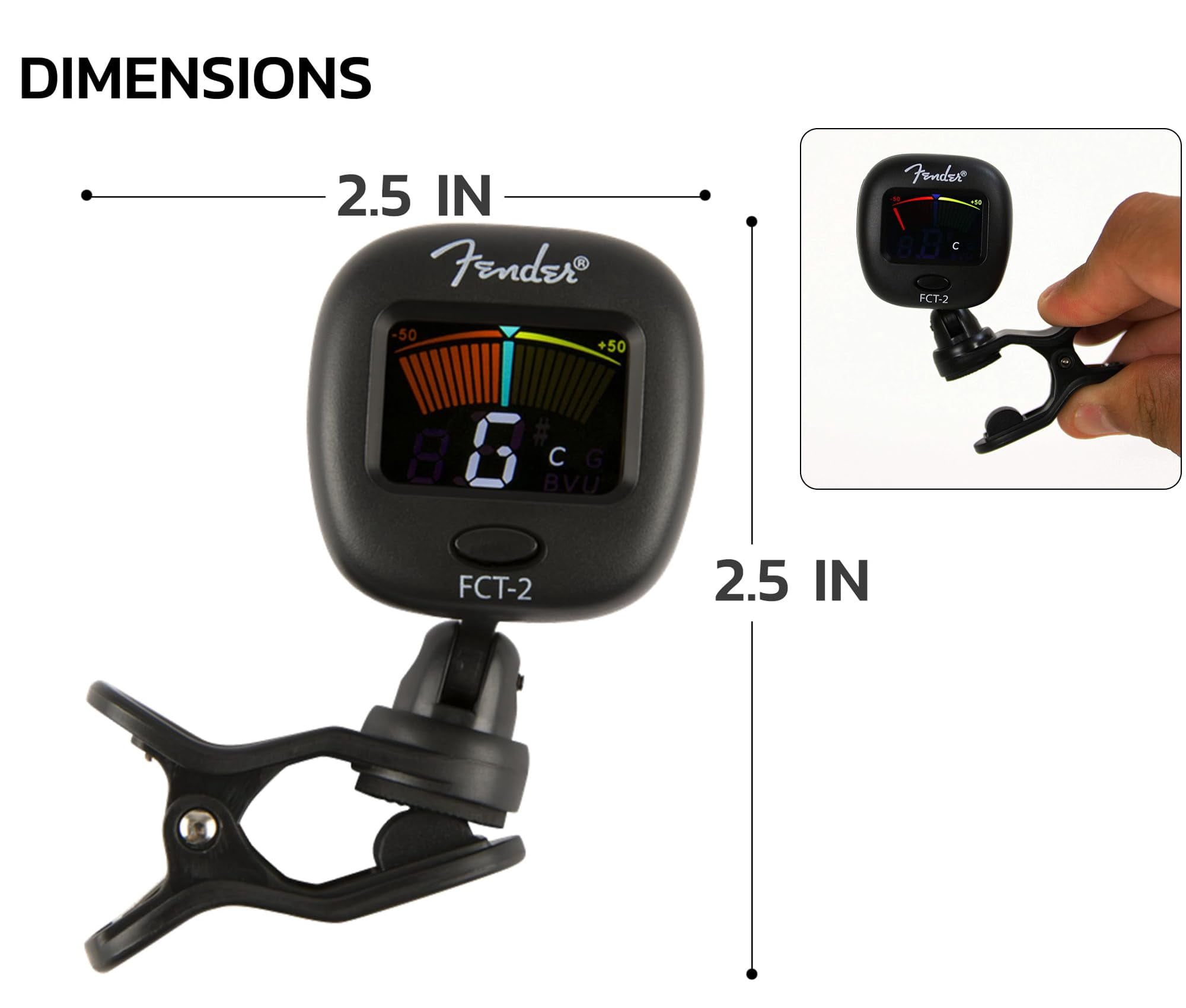 Fender FCT-2 Professional Clip-On Tuner