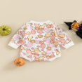 thumbnail image 4 of Newborn Baby Halloween Romper  Long Sleeve  Neck Cartoon Print One-Piece Bodysuit, 4 of 7