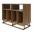 thumbnail image 4 of Novogratz Regal Double Wide Record Station, Walnut, 4 of 9