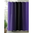 thumbnail image 2 of Purple Black Ombre Standard Shower Curtain Set, Waterproof Shower Curtains for Bathroom, Gradient Contemporary Abstract Art Washable Fabric Cloth Bath Curtain for Bathtub with Hooks 72x72 Inches, 2 of 6