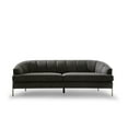 thumbnail image 2 of Chic Home Philo Sofa Barrel Back Linen-Textured Upholstery Vertical Channel-Quilted, 2 of 5