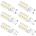 thumbnail image 1 of 26-27 G9 LED Bulb Dimmable, 4W Equivalent to 40W Halogen Light, Cool White 6000K, 480LM, G9 LED Lamp 220V, 360 Wide Beam Angle, 51 * 2835 SMD, Pack of, 1 of 2