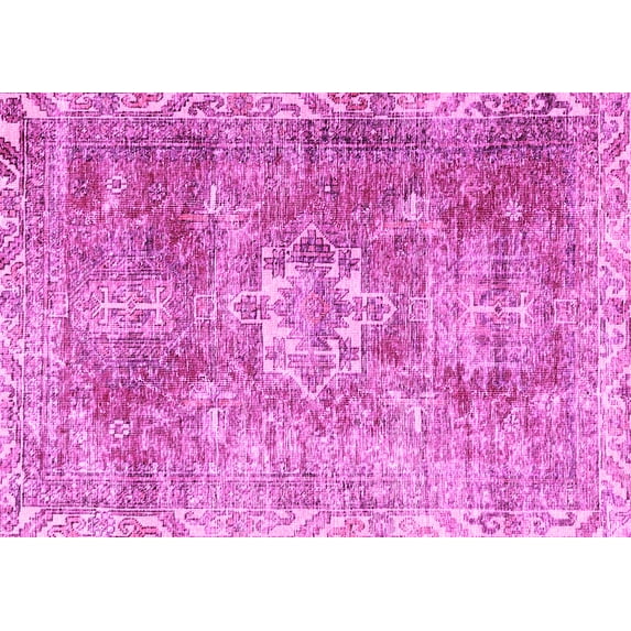 Ahgly Company Indoor Rectangle Persian Pink Traditional Area Rugs, 8' x 10'