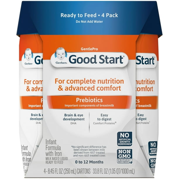 (Pack of 8) Gerber Good Start GentlePro Non-GMO Ready to Feed Infant ...