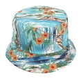 thumbnail image 2 of Lroveb Bucket Hats for Women Unisex Fashion Double Sided Climbing Hat Reversible Coconut Tree Flowers Printed Fisherman Cap Travel Sunhat Packable Outdoor Sun Hat, 2 of 3