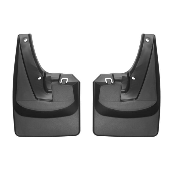 WeatherTech Custom No Drill Splash Guard MudFlaps compatible with Ram Truck 2500/3500, Ram 2500/3500, Front Pair - Black