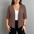 thumbnail image 4 of fatyb Womens Plus Size Cardigan Half Sleeve Lightweight Jacket Open Front Summer Casual Loose Cover Up, 4 of 7