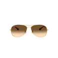 thumbnail image 4 of Ray-Ban Cockpit Sunglasses, Pilot Aviator Eyeglasses with Case, Arista Gold/Clear Gradient Brown, Size 59, 4 of 10