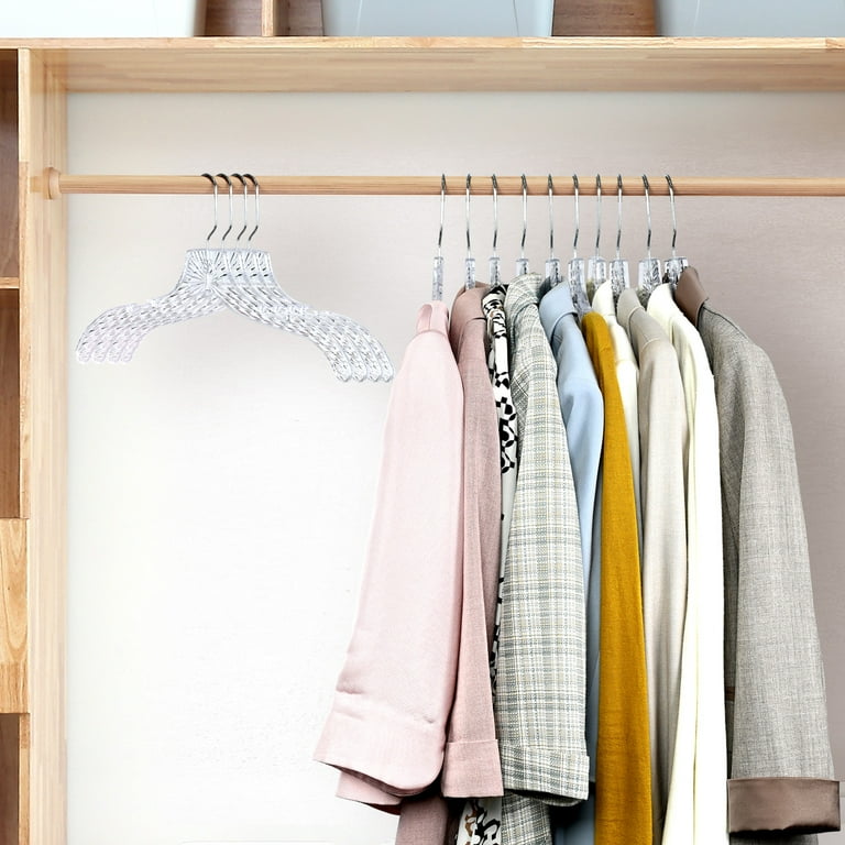 white christmas dresses Perfecasa Crystal Clear Plastic Hangers 20 Pack, Clothe Hangers, Shirt Hangers with Open Notches, Dress Hangers, Non Slip Coat Hangers, Heavy Duty main image 1