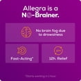 thumbnail image 6 of Allegra Adult 12-Hour Allergy Relief Tablets, Non-Drowsy Indoor and Outdoor Allergy Medicine, 60 mg Fexofenadine HCI Antihistamine Pill, 12-Count, 6 of 11