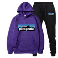 thumbnail image 1 of Printed Bata Mountains Men's Sweatshirt Set Plush Hooded Sweatshirt Plush Daily Leisure Sports Jogging Set, 1 of 5