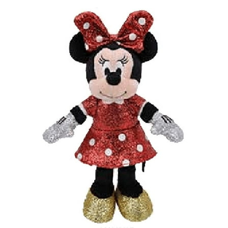 Ty Stuffed Animal & Plush Toy, Disney Sparkle Minnie Mouse, 6"