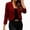 Wine, variant on Edvintorg Blazers for Women Business Casual Plus Size Suit Jacket Long Sleeve Notch Lapel Dressy Work Cropped Blazer Women Clothes Wine S-3XL