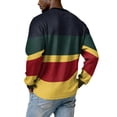 thumbnail image 5 of Fabrcox Men's Waffle Long Sleeve Shirts Striped Mens Crew Neck Shirts Color Block Running Workout Men's Athletic Shirts Blue XXL, 5 of 8