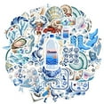 thumbnail image 2 of 35pcs Unique Stationery Stickers Ocean Animal Stickers Nautical Kids Stickers for Luggage Laptop Suitcase, 2 of 9