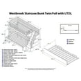 thumbnail image 4 of AFI Westbrook Staircase Bunk Twin over Full with Twin Size Urban Trundle Bed, Espresso, 4 of 9