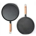 thumbnail image 3 of 26cm Thickened Cast Iron Non-stick Frying Pan Cake Pancake Crepe Maker Flat Pan, 3 of 3