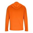 thumbnail image 5 of DDAPJ pyju Sun Protection Hoodie for Men Raglan Long Sleeve Hiking Fishing Shirts Cooling Summer Running Athletic Tops with Thumb Holes Orange XXL, 5 of 6