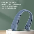 thumbnail image 3 of Portable Bladeless Personal Fan Neck , Upgrade 360° Airflow, Super Quiet, 3 Speeds, Personal Wearable Neck Fan, Upgraded Cooling Air Volume USB Rechargeable Hands Free Fan, 3 of 7