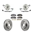 thumbnail image 1 of Transit Auto Front Hub Bearing Assembly Disc Brake Rotors and Semi-Metallic Pads Kit for Car Volkswagen Routan KBB-105132, 1 of 11