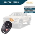 thumbnail image 5 of AKS KEYS New Replacement for Toyota 2004-2018 Keyless Entry Remote 3B GQ43VT20T (2 Pack), 5 of 6