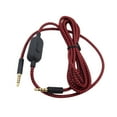 thumbnail image 3 of Runquan Gaming Headset Cable 2.0M Length Audio Splitter Cable for G Pro G433 Red, 3 of 8