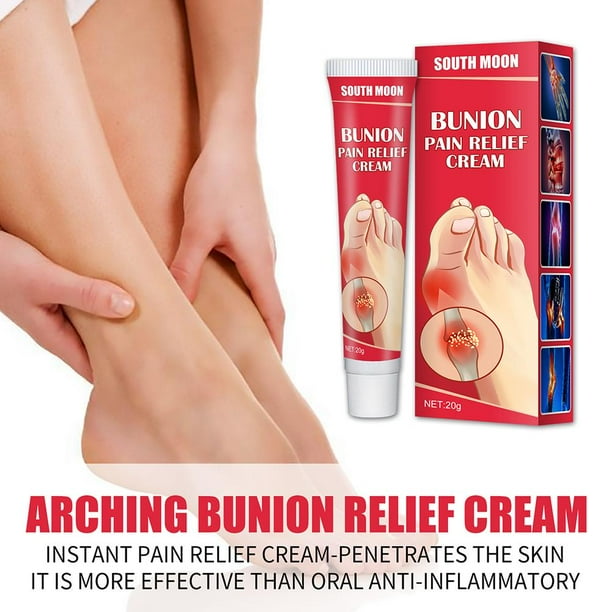 20g Crema para el alivio del juanete arqueado Rigidez para el alivio del dolor en las articulaciones del dedo del pie Ygjytge Cuidado Belleza