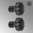 thumbnail image 2 of Kitchen Cabinet Knob Black Iron Mission 1.5" Dia Pack of 2 Renovators Supply, 2 of 9