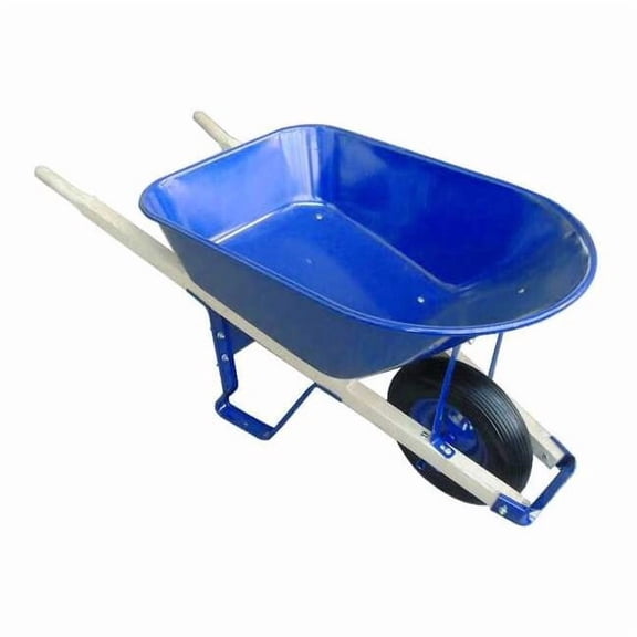 Westward Wheelbarrow,Steel,6 Cu. Ft.,Flat Free 10G167