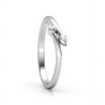 thumbnail image 2 of leaf Moissanite Gemstone 925 Sterling Silver women's Gift ring, 2 of 5