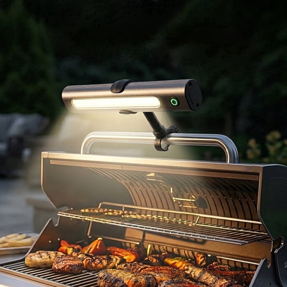 MQHUAYU Rechargeable BBQ Grill Light with Magnetic Base, 360° Rotatable, IPX5 Waterproof, COB LED, USB-C Charging for Blackstone Griddle & Weber Grill.