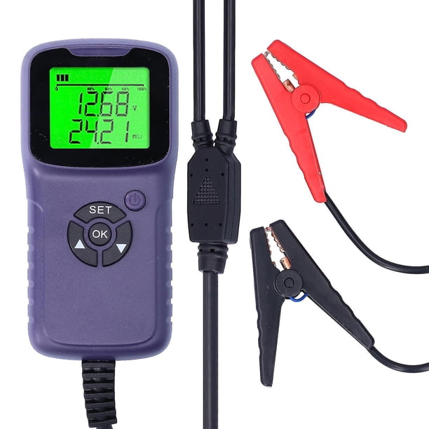 A300 Digital Car Battery Tester LCD Battery Analyzer Auto Diagnostic Tools Purple