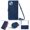 Blue, variant on Dteck Wallet Case Compatible with iPhone 13 Mini.PU Leather and TPU with Kickstand Shockproof Case for iPhone 13 Mini 5.4 inch,Darkgreen