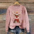thumbnail image 5 of Zhanying Chandail Renne pour Femmes Col Rond Christmas Christmas Mode Grande Taille Chandail Festif des Fêtes, 5 of 5